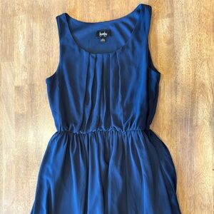 Elegant Blue Sleeveless Dress